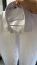 帕托瓦短袖衬衫男士夏季纯色白衬衫男韩版修身商务休闲衬衣白色2XL 晒单实拍图