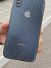 新爵 苹果x手机壳磨砂玻璃iphone xs max xr抗指纹镜头全包硅胶防摔超薄轻薄直角边 苹果x【石墨黑】磨砂玻璃 实拍图