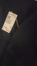 无印良品（MUJI）女式 强捻法国袖连衣裙 女装裙子夏季纯棉全棉衬衫连身裙BC2JGC4S 黑色 L(165/88A) 实拍图