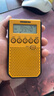 山进（SANGEAN） DT-800C收音机老年人便携式迷你户外数字调谐广播随身听可充电带闹钟 黄色 实拍图