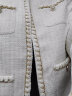 尚都比拉春秋装新款经典圆领米白色小香风外套女通勤百搭时髦上衣 米白色 XL 晒单实拍图