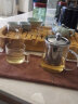 金灶（KAMJOVE）茶壶飘逸杯 功夫茶壶 茶水分离玻璃泡茶壶办公室茶具过滤花茶壶 A-01【350ml】搭配玻璃茶杯4个 实拍图