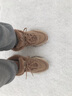 斯凯奇（Skechers）女鞋春加绒厚底老爹鞋中帮雪地靴防滑休闲鞋167338 实拍图