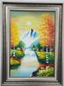 墨派（Mopai）餐厅装饰画手绘油画美式花卉高端客厅肌理挂画正方形壁画免打孔 富贵花开 70*70cm手绘油画 实拍图