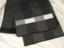 目丸围巾男秋冬季百搭毛线保暖男士格子学生围脖送男朋友生日礼物高档 黑-小标混色格子 实拍图