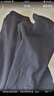 无印良品 MUJI 男式 使用了棉的冬季内衣圆领长袖T恤 69AA452打底衫打底衣 黑色 L 实拍图