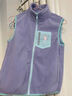 迪士尼（DISNEY）童装儿童男女童舒棉绒马甲时尚保暖坎肩上衣24冬DB341DE06紫160 实拍图