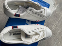 回力帆布鞋男士冬季透气男士韩版低帮系带休闲男鞋学生潮流运动板鞋子 白/灰/蓝 39 实拍图