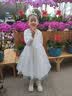 彬单女童礼服公主裙蓬蓬纱裙钢琴演奏服儿童走秀主持人CYL74 白色 150 实拍图