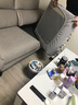 梦娅兹（MENyAZI） 加厚弹力沙发垫套罩四季通用座垫套子组合沙发套沙发笠保护套罩 QT太阳花-银灰 大靠 适用宽45-65cm*长85-100cm 实拍图