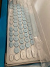 爱国者（aigo）AK200天空蓝 键鼠套装 有线键鼠套装 复古圆形键帽  USB即插即用 商务办公 笔记本台式通用 实拍图