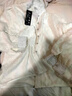 叶紫枫（YEZIFENG）加绒加厚衬衫女秋冬新款立领蕾丝雪纺衫长袖打底上衣洋气女士小衫 白色加绒加厚 XL（125-135斤） 实拍图