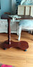 乐满庭 美式沙发懒人桌可移动滑轮笔记本电脑桌全实木迷你床上学习写字桌欧式简易小书桌 板栗色 实拍图