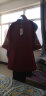 品汇菲大码女装改良旗袍秋冬唐装呢子大衣加肥微胖mm韩版加棉毛呢外套 酒红色 2XL 建仪120-135斤 实拍图