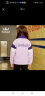 水孩儿童装男童女童秋装新款摇粒绒外套时尚洋气保暖风衣中大童宝宝上衣 罗兰紫 160cm 实拍图