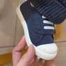 M1&M2童鞋女童帆布鞋男童室内鞋幼儿园室外小白鞋儿童鞋子女学步鞋398 深蓝 25 适合脚长15cm 实拍图