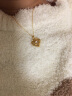 中国黄金（CHINA GOLD）爱心黄金项链女足金吊坠结婚六一儿童节端午节礼物送女友老婆生日 京速达-足金怦然心动吊坠+足金链 实拍图
