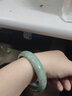 映和 玉手镯女 翠色手镯玉石翠绿色玉镯子贵州翠浅绿色飘花玉镯带证书送妈妈女友生日礼物 58-60适合120-130斤 实拍图