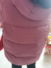 坦博尔羽绒服女短款秋冬连帽宽松保暖女士外套厚TD236356 粉黛红 180  实拍图