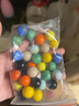 彩色奶油玻璃球园艺装饰弹珠花瓶鱼缸衬底珠子 混色（含红黄）  30粒 晒单实拍图