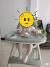 婴之梦宝宝餐椅婴儿童可坐可躺餐桌椅多功能可折叠便携小孩学坐吃饭座椅 亚丁绿+折叠+可躺+万向轮 实拍图