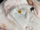 嘉贝艾尔婴儿衣服秋冬装厚款棉衣婴儿连体衣男女宝宝衣服0-1岁哈衣爬服 白色小象 80cm(建议16-20斤) 实拍图