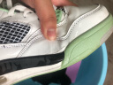 佐馆气垫篮球鞋秋冬季男女学生老爹鞋加绒加厚情侣板鞋增高厚底运动鞋 9001白绿 37 实拍图