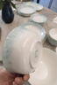 红牡丹景德镇骨瓷饭盘家用陶瓷碗碟釉下彩碗盘餐具轻奢汤盘吐骨碟凉菜盘 云锦万里6英寸骨碟1个 实拍图