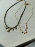 UOSU波西米亚项链叠戴锁骨链夏季海边复古民族风双层项链轻奢小众饰品 太阳花叠戴项链【2件套】 实拍图