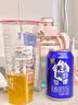 吨吨BOTTLED JOY吨吨桶大肚杯单肩斜跨塑料杯酷吨吨子杯户外运动水杯 漫粉蓝+背带+双饮可装开水1.1L 实拍图
