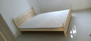 彤新雅【现货闪发】床实木床主卧双人床简约单人床出租房板式床 原木无漆+5cm椰棕床垫 宽1.5M*长2M 实拍图