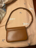 DISSONA【新年礼物】迪桑娜真皮豆腐包小众单肩斜挎包感腋下包小方包女 棕色-大号 实拍图