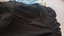 茵曼2024夏季新款法式方领套头泡泡袖修身气质显瘦棉质T恤女 午夜黑 XL 实拍图