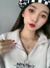 翰德思（HCNTES）一生所爱项链女S925银爱心形锁骨链吊坠送女友生日礼物情人节礼物 【不刻字】爱意恒久-白锆款 实拍图