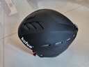 酷峰 专业滑雪头盔男女儿童成人滑雪装备雪盔保暖安全帽护具单板双板 炫酷黑（无雪镜） M码（头围55-58CM） 实拍图