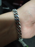 罗泰老银匠925银霸气男士复古手链潮时尚个性马鞭链刻字手环 手链长21cm（适合手腕周长19cm） 实拍图