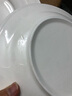 MLCRIYG牛排餐盘子陶瓷白陶瓷圆形西餐盘子家用菜盘碟子西餐餐具 10英寸(平盘) 实拍图