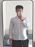 海派浩宇 长袖衬衫男修身商务正装白色衬衣职业装 白色 3XL (185) 实拍图