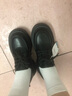 奥古狮登乐福鞋女新款春季小众法式厚底小个子单鞋英伦风气质系带小皮鞋女 黑色【跟高5.5cm】 36 实拍图