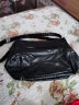 北狐真皮中老年人女包包羊皮拼接新款大容量单肩斜挎包女士背包中年妈 黑色小号 实拍图