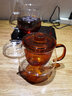 绿昌明 耐热玻璃茶杯一壶四杯泡茶杯茶水分离杯泡茶壶花茶杯过滤杯子 单杯 750ml 实拍图