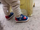 贝贝街区学步鞋棉鞋婴幼儿冬季宝宝鞋子0-1-2岁加绒婴儿棉鞋男宝宝叫叫鞋 蓝色 20码内长14cm 晒单实拍图