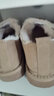 回力厚底勃肯大棉鞋女款加绒外穿毛毛鞋冬季学生保暖加棉加厚雪地靴 卡其色 38 实拍图