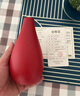 东方泥土 新中式禅意干花插花瓶陶瓷器餐桌摆件客厅电视柜玄关装饰品 T39-04A 玉净瓶 （红色） 实拍图