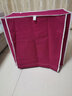 亚思特  简易鞋柜多层宿舍家用防尘布艺鞋柜组装置物架收纳经济型带布套 酒红色【长61宽30高63cm】 实拍图
