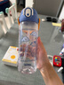 膳魔师Tritan吸管杯儿童大容量塑料水杯小学生水壶600ml 蓝 实拍图