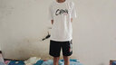 特步（XTEP）运动套装男夏季健身跑步服篮足球服男士休闲速干衣短袖短裤两件套 白色【速干套装】店长推荐 XL 实拍图