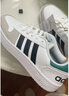 阿迪达斯（adidas）男鞋 2026春季新款BREAK START时尚潮流休闲鞋板鞋轻便舒适运动鞋 白/卡其/绿 /晒图返5 42 实拍图
