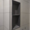 百字不锈钢壁龛卫生间置物架可定制浴室嵌入式电视收纳柜枪灰双层 晒单实拍图