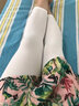 遂芊打底裤女外穿春夏季薄款2022新款莫代尔七分大码高腰显瘦弹力胖MM小脚瑜伽裤子 白色 均码  （80-125斤） 实拍图